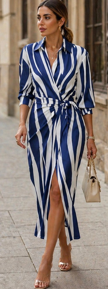 Leila | Printed Wrap Dress