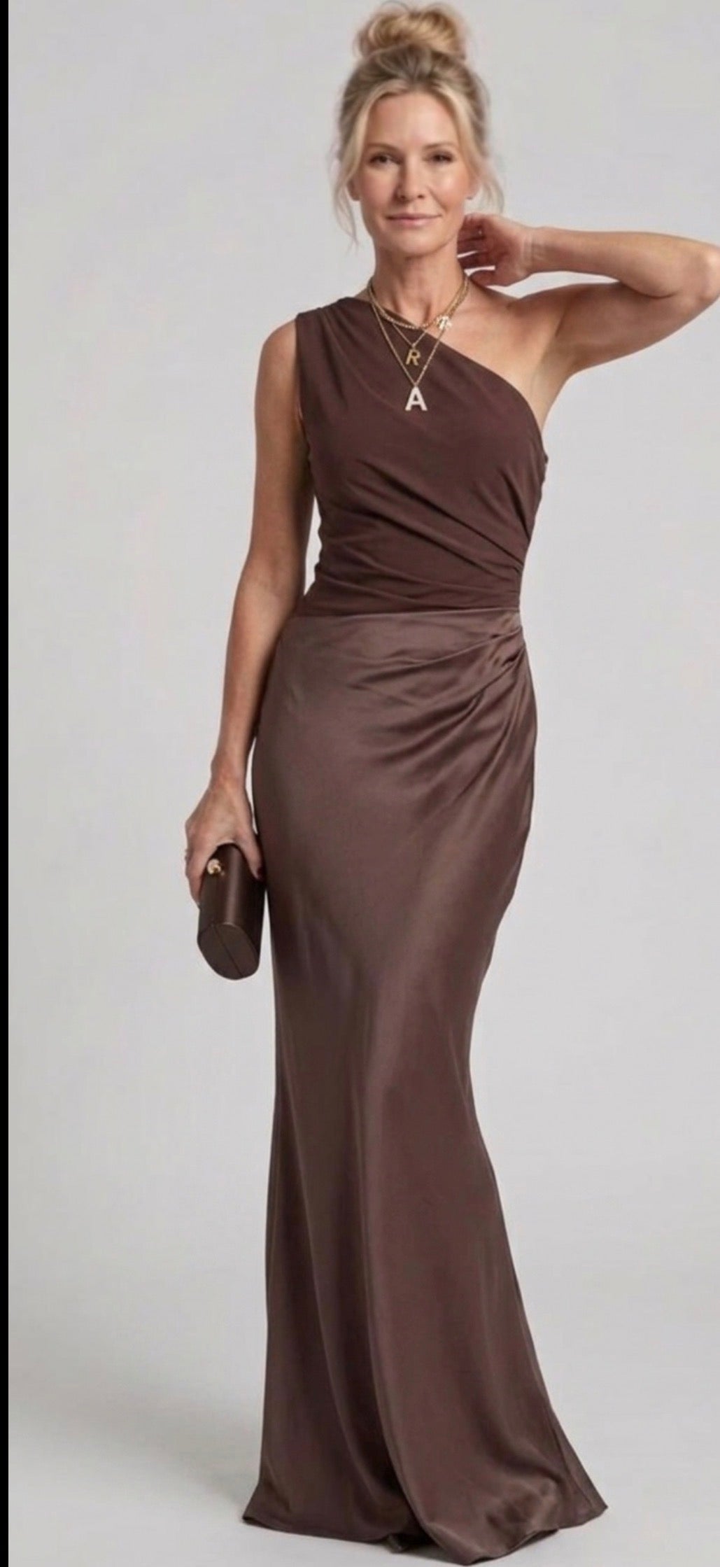 Maree | Maxi Dress with a Guilt in Satin