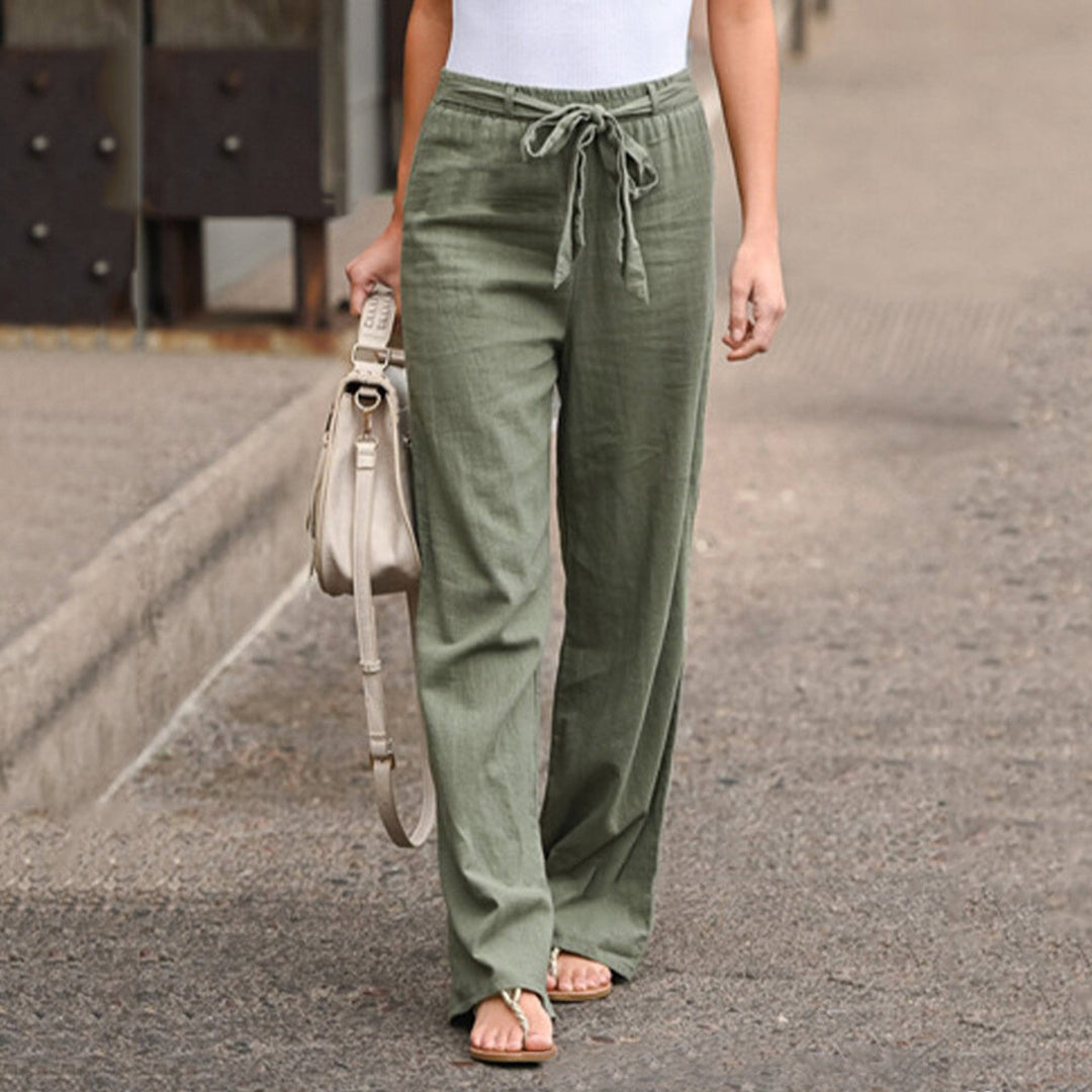 Olga | Wide-Leg Drawstring Pants
