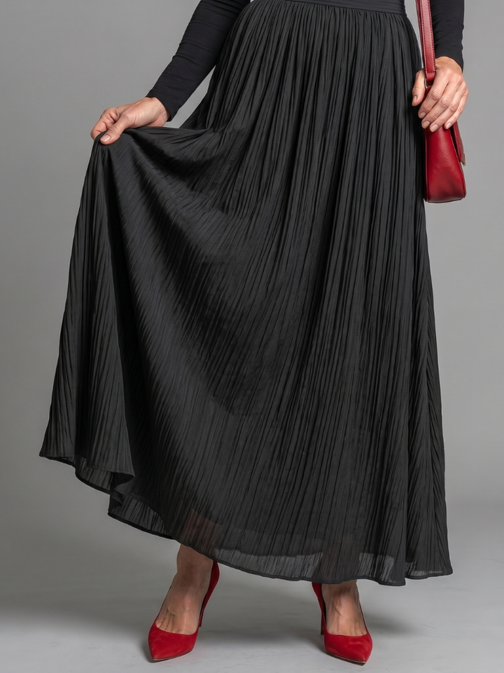 Jenny | Long Sleeve Turtleneck Defined Waist Midi Dress