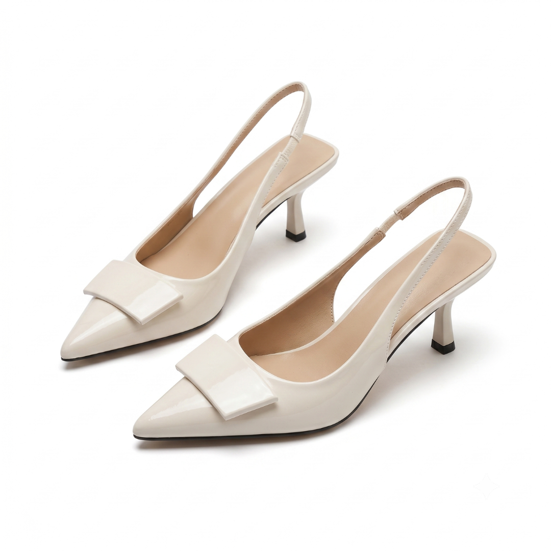 Lorelle | Office Slingback Kitten Heels