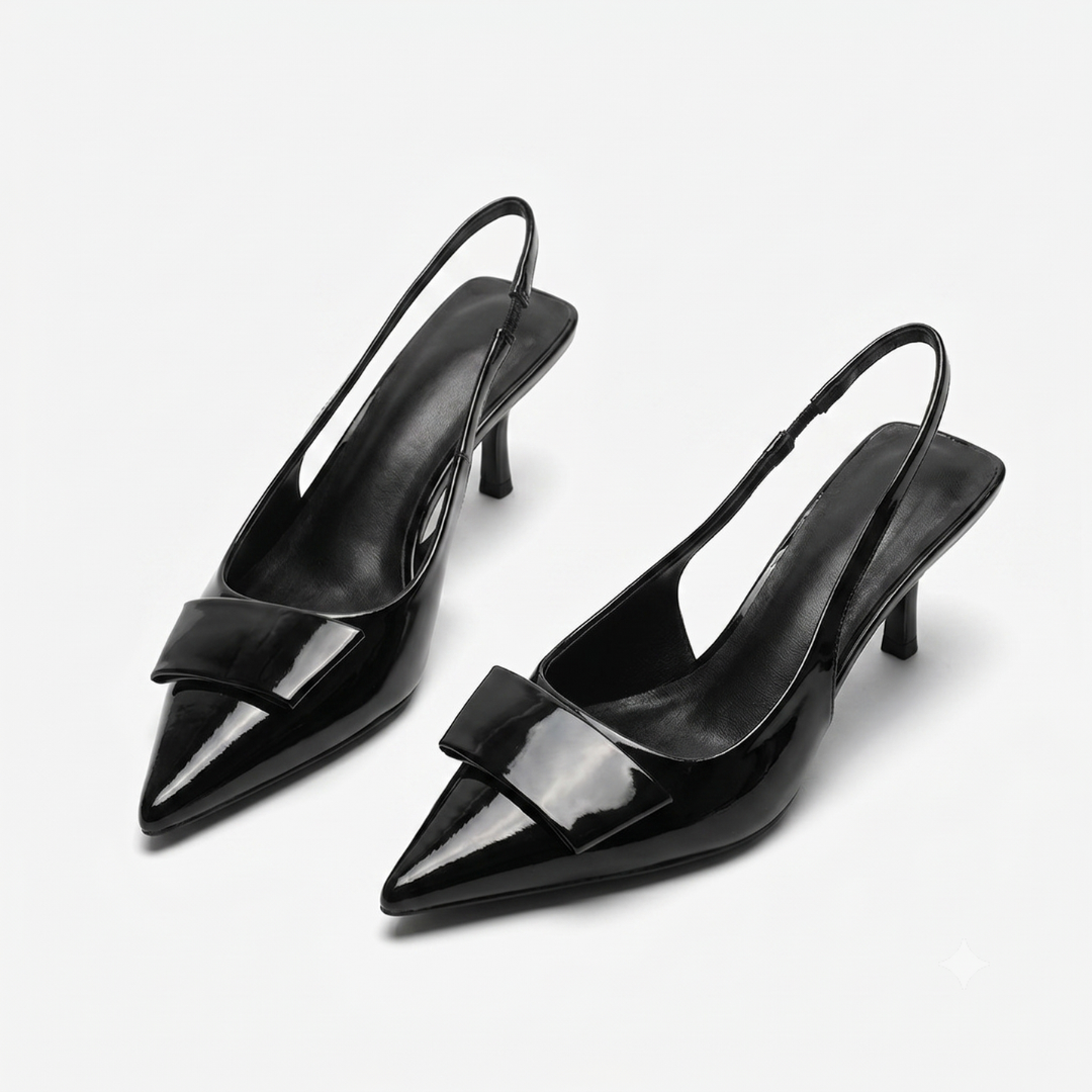Lorelle | Office Slingback Kitten Heels
