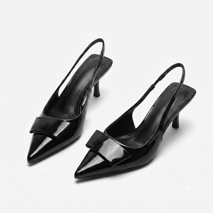 Lorelle | Office Slingback Kitten Heels