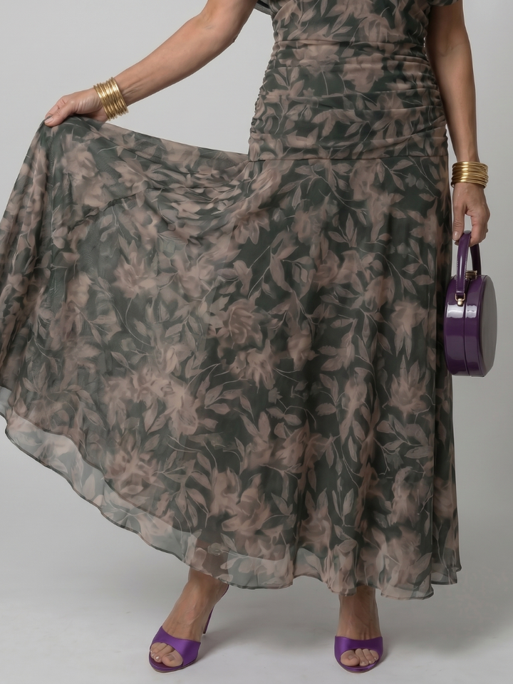 Milena | Off Shoulder Flow Midi Dress