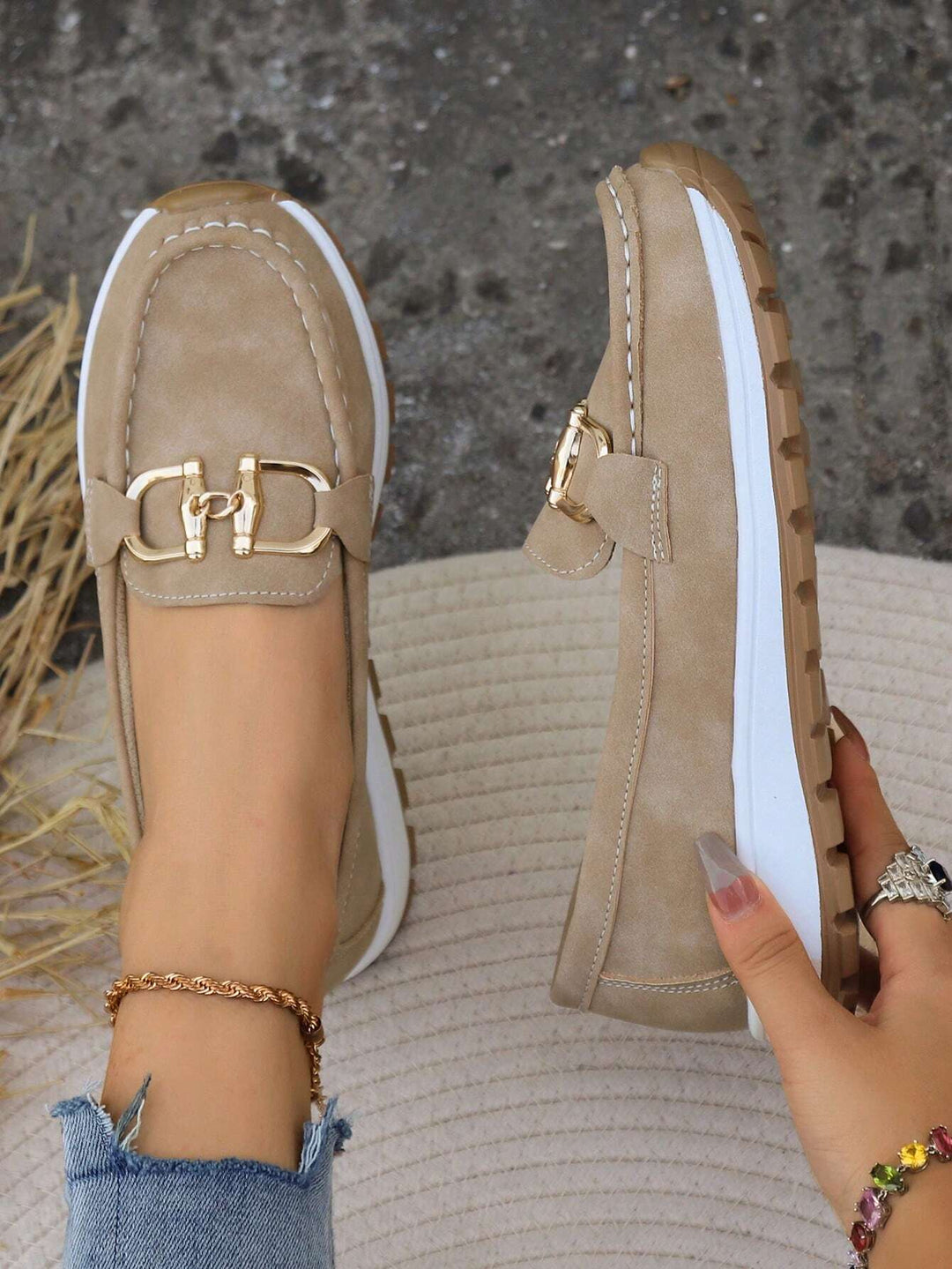 Georgina | Chic Buckle Loafers