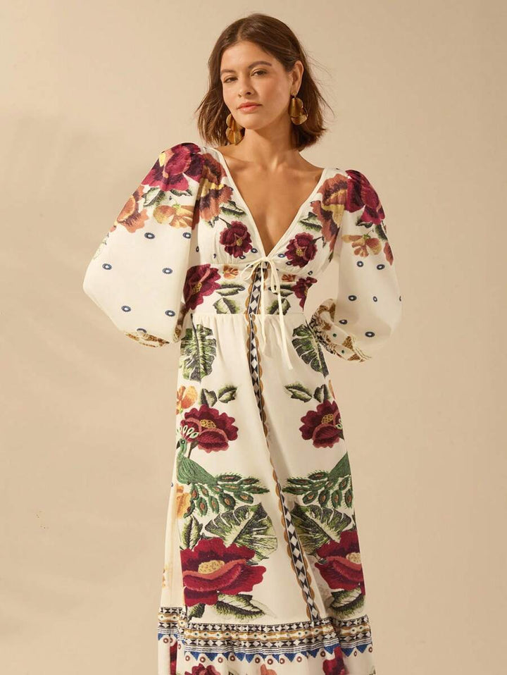 Una | Floral Holiday Dress