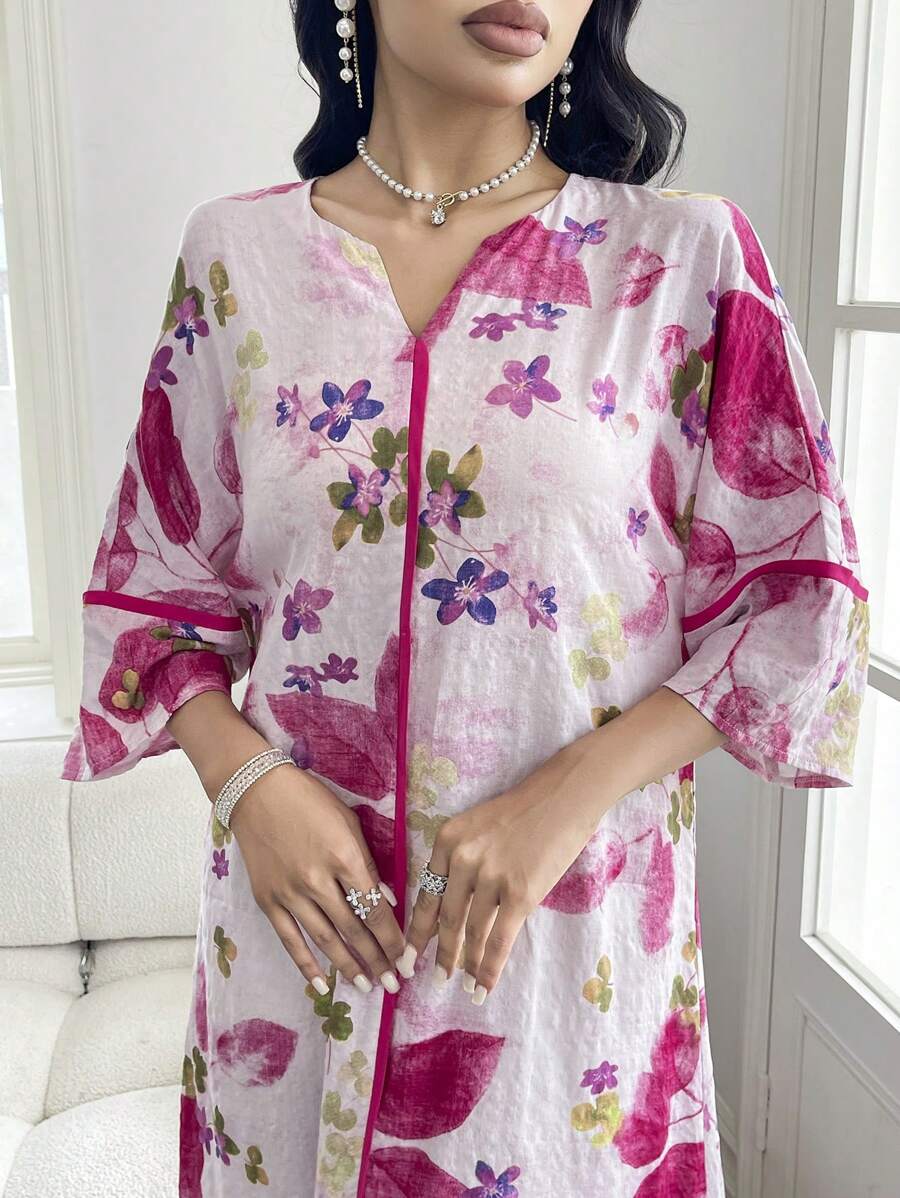 Shirley | Floral Print Ruffle Dress