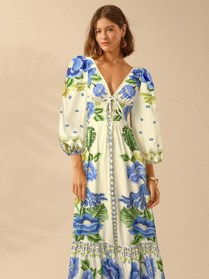 Una | Floral Holiday Dress