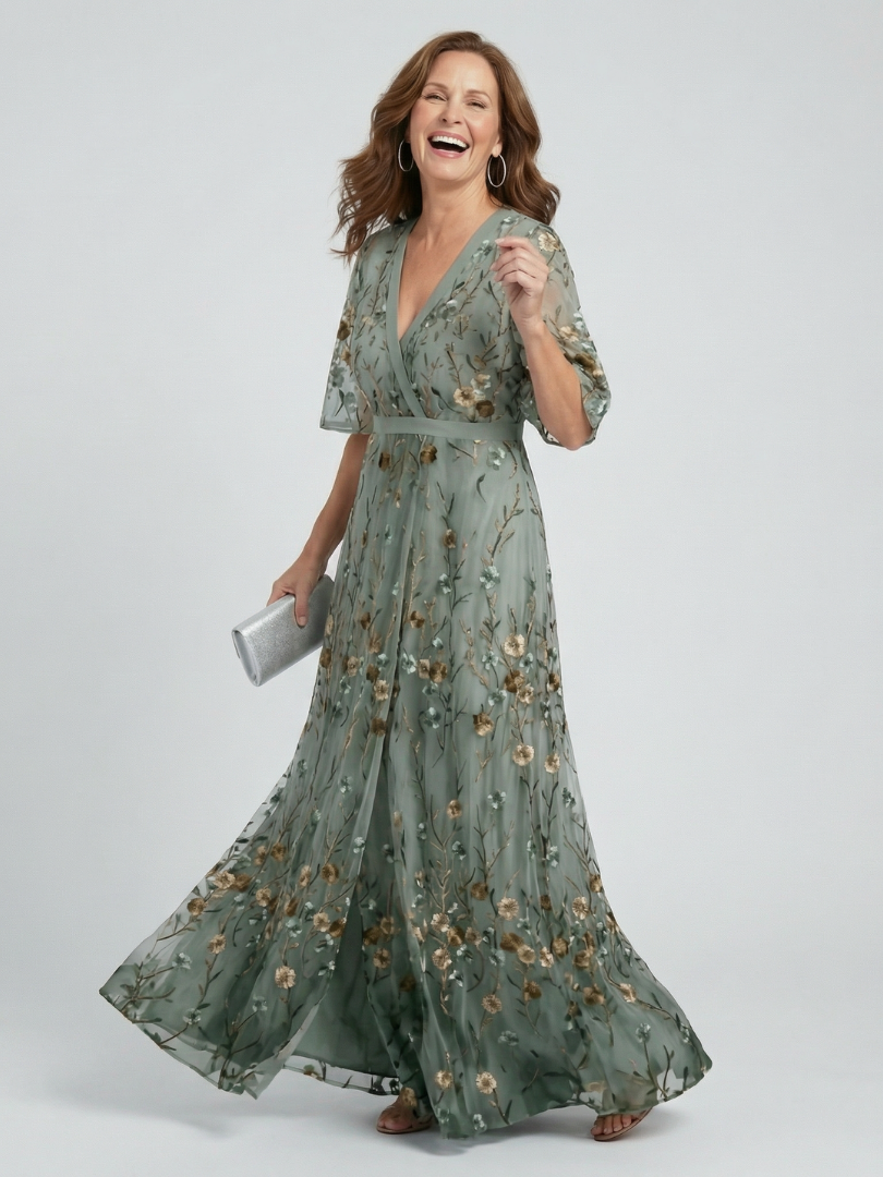 Debra | Halter Bloom Flow Maxi Dress