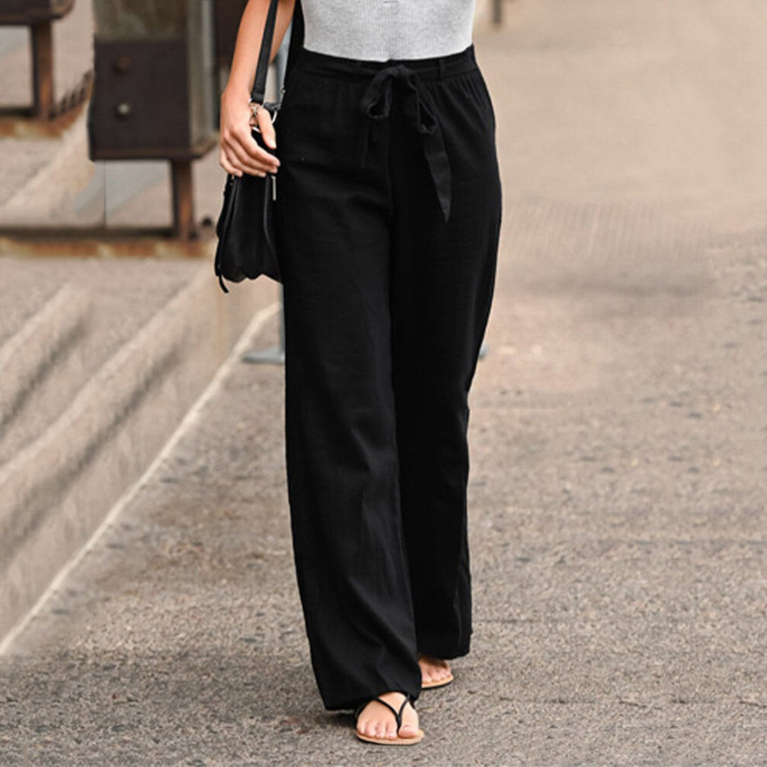 Olga | Wide-Leg Drawstring Pants