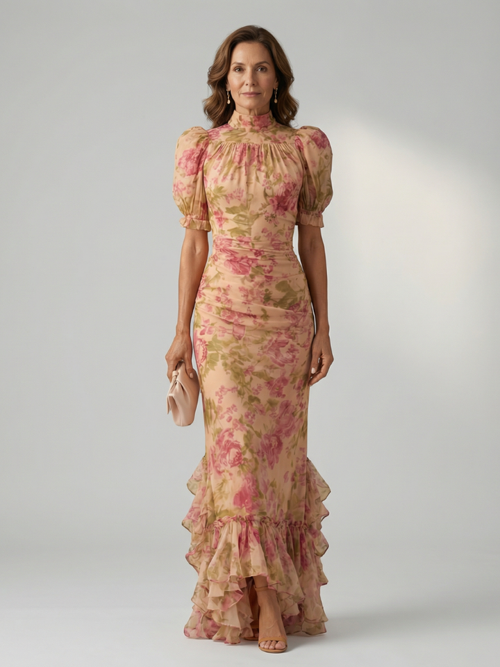 Teresa | Gentle High Neck Maxi Dress