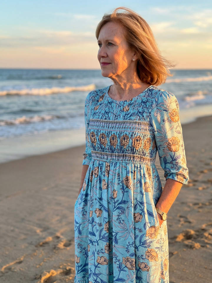 Patsy | Meadow Gather Midi Dress