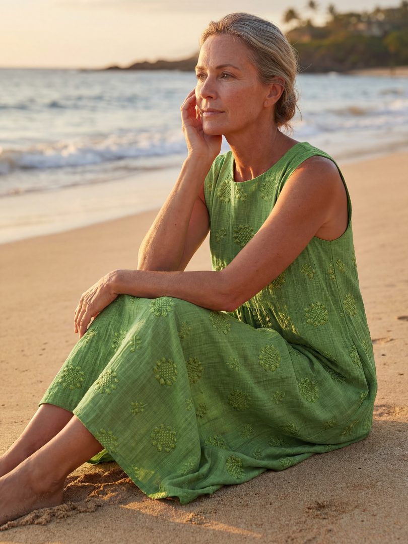 Mimi | Garden Texture Midi Dress