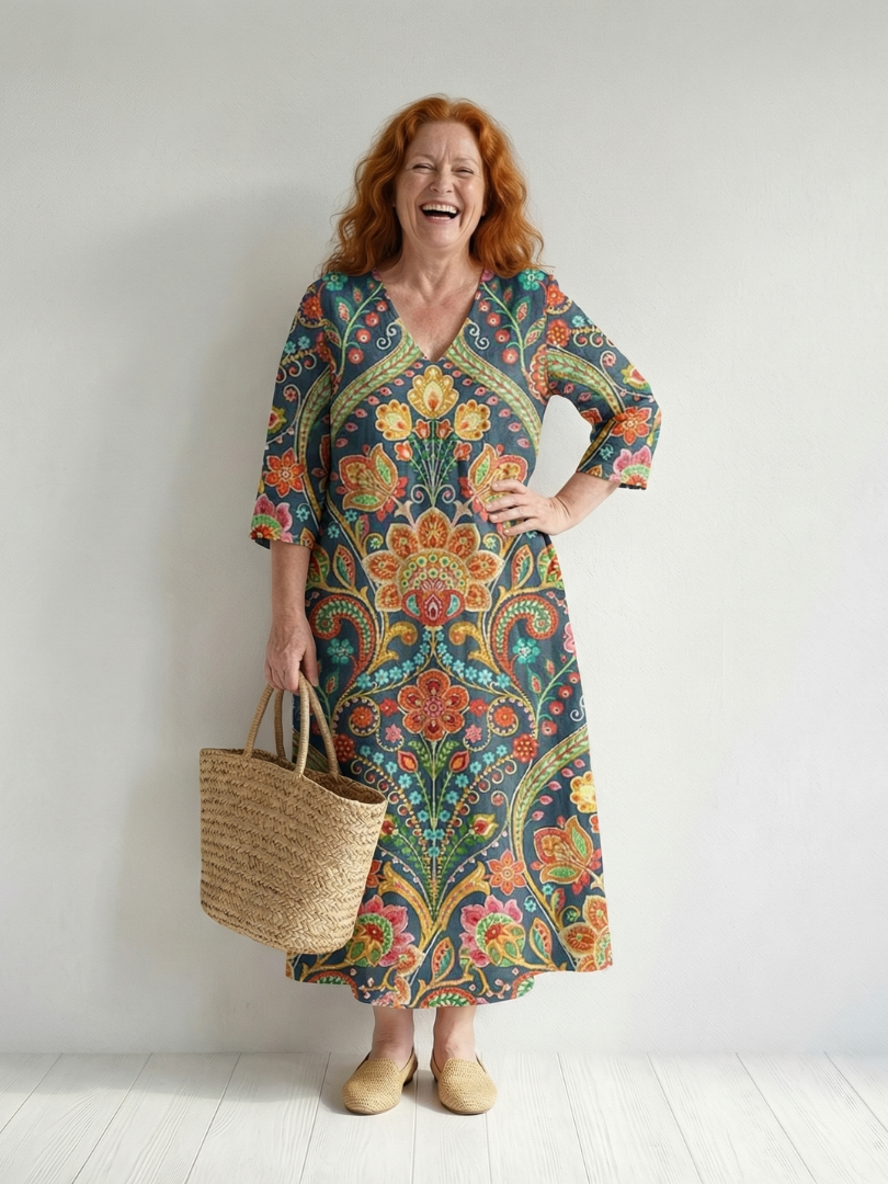 Elspeth | Easy Shape Garden Midi Dress