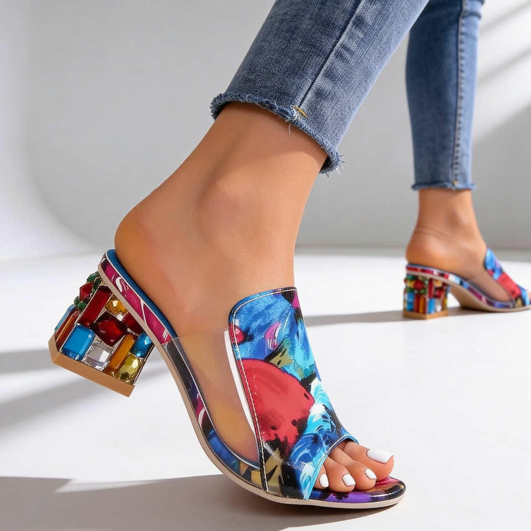 Willa | Jewel Heel Slides