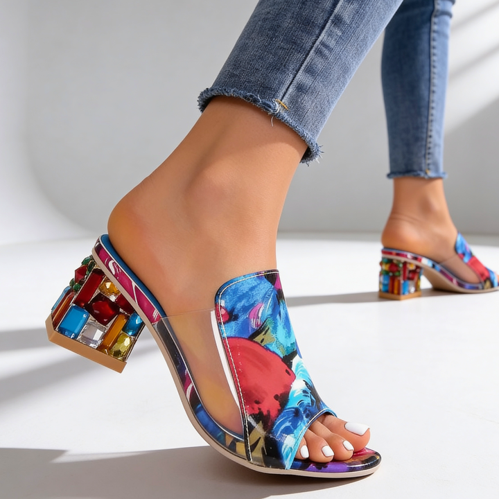 Willa | Jewel Heel Slides
