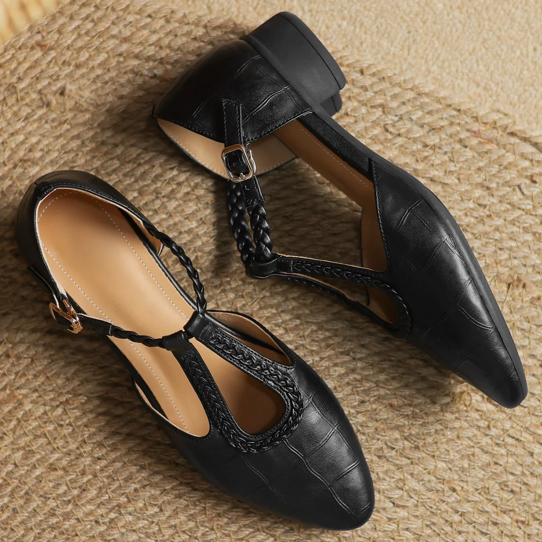 Niamh | Leather Mary Janes