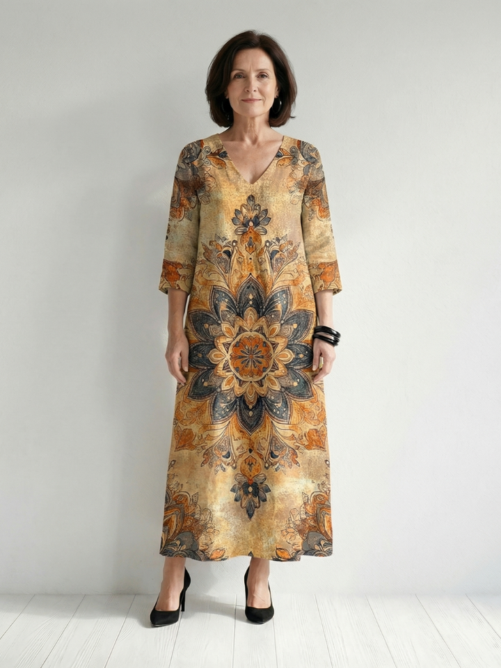 Blanche | Gentle Floral Midi Dress