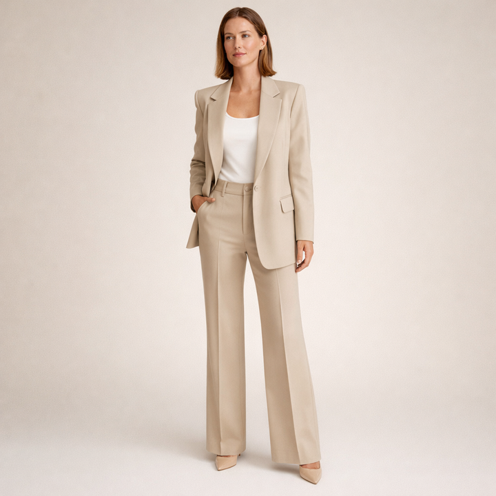Fern | Elegant Suit Set with Flared Trousers