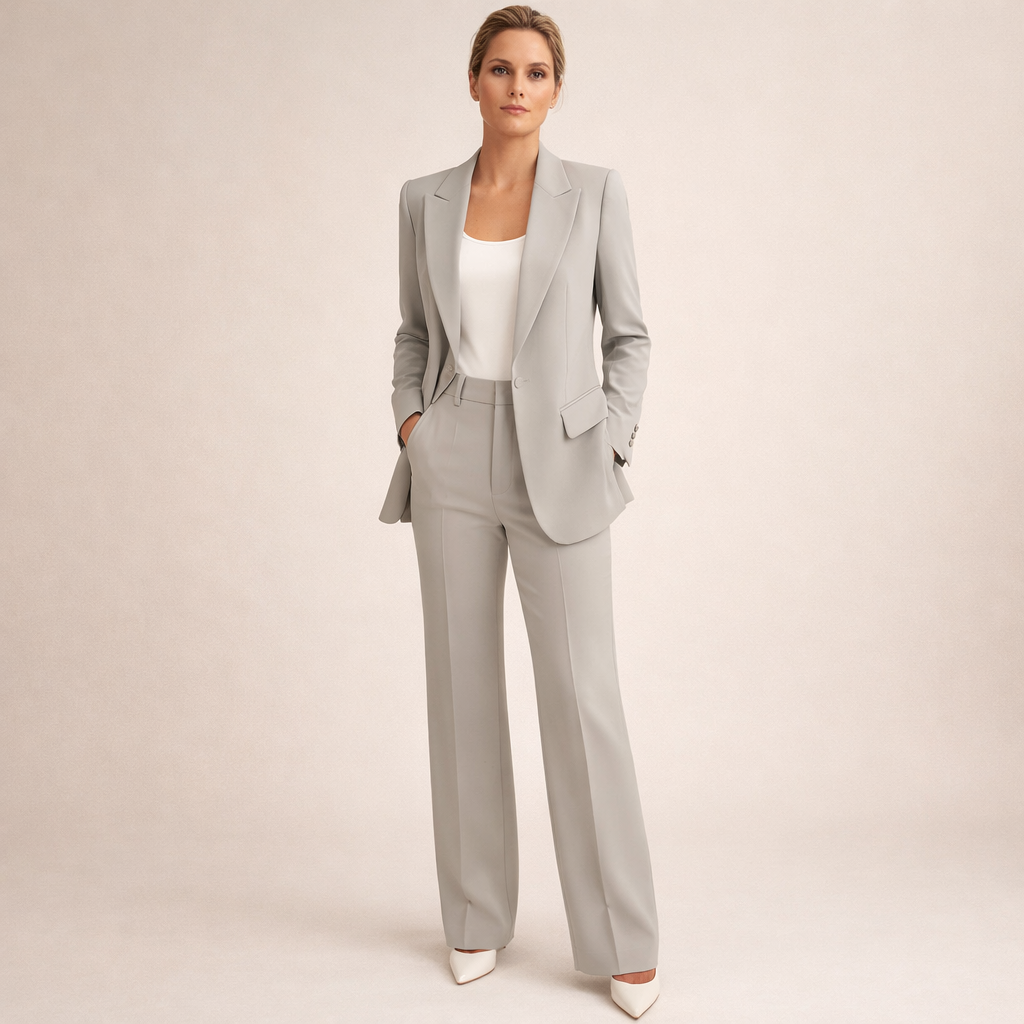 Fern | Elegant Suit Set with Flared Trousers