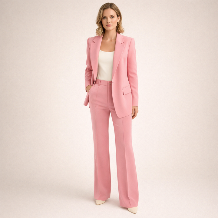 Fern | Elegant Suit Set with Flared Trousers