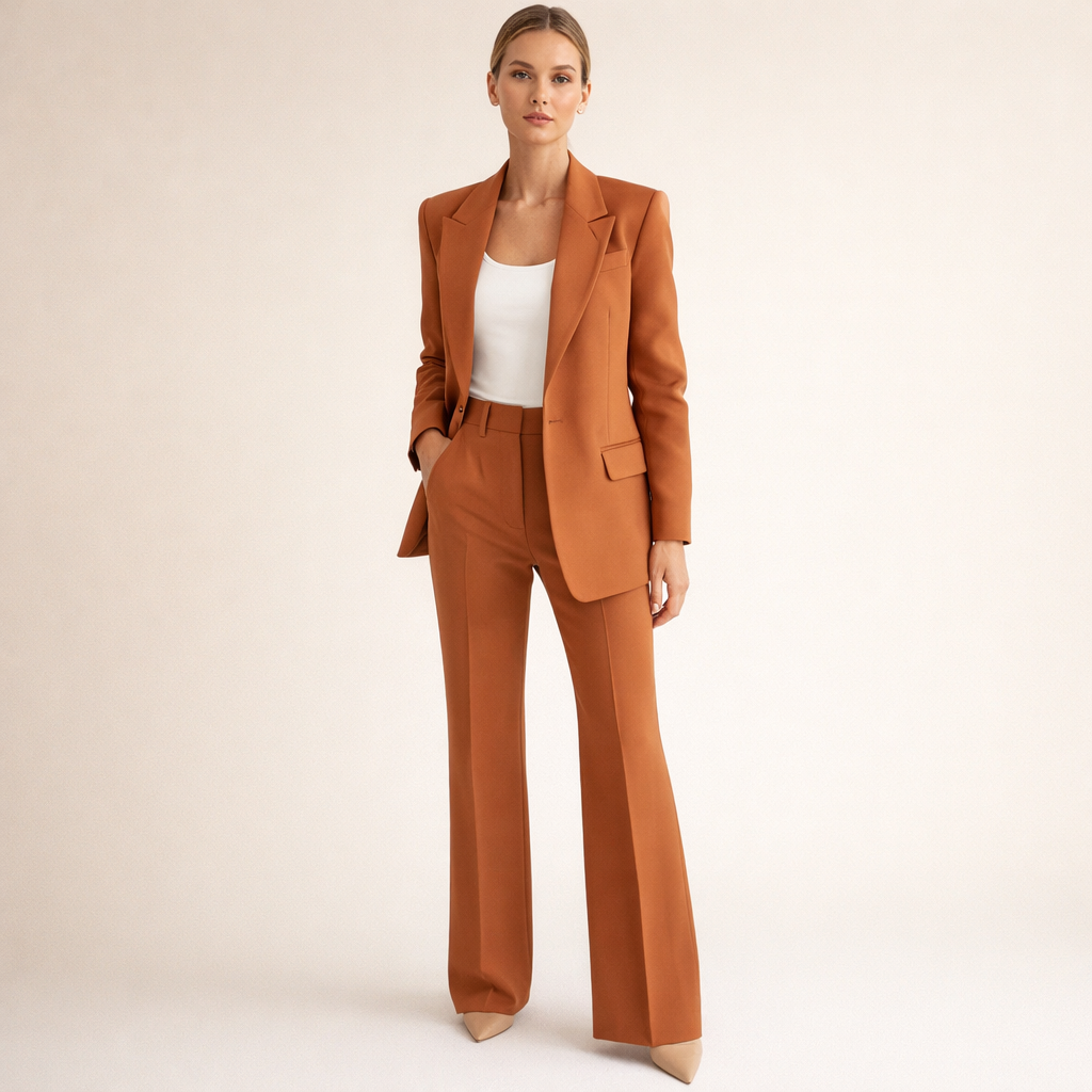 Fern | Elegant Suit Set with Flared Trousers