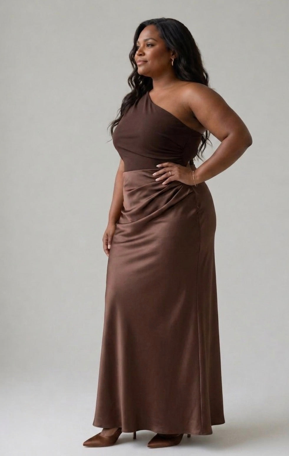 Charlotte | Maxi Dress with a Guilt in Satin