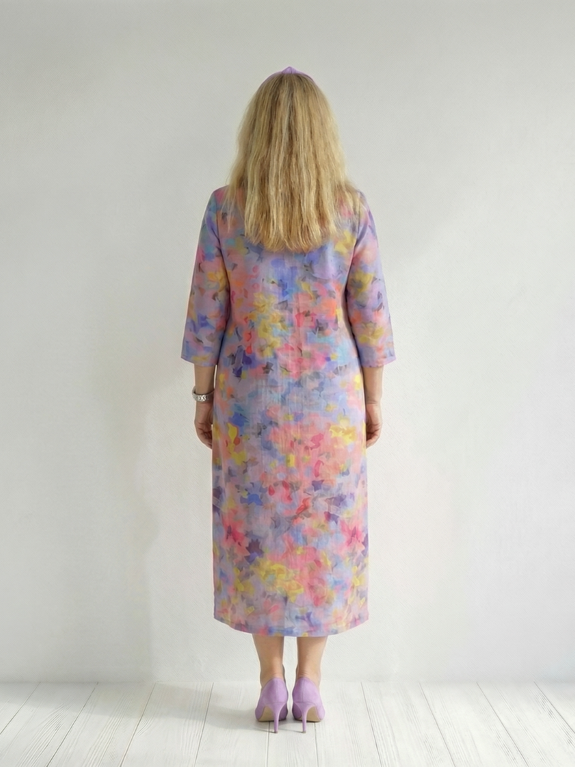 Posy | Abstract Floral Midi Dress