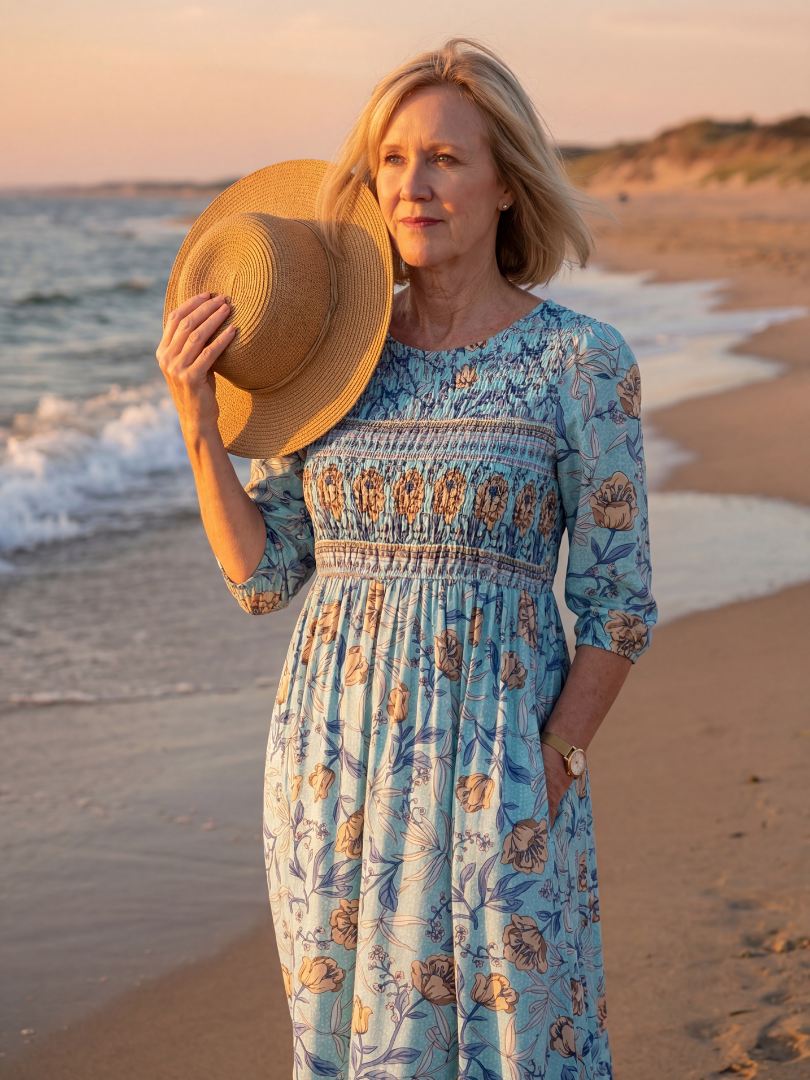 Patsy | Meadow Gather Midi Dress