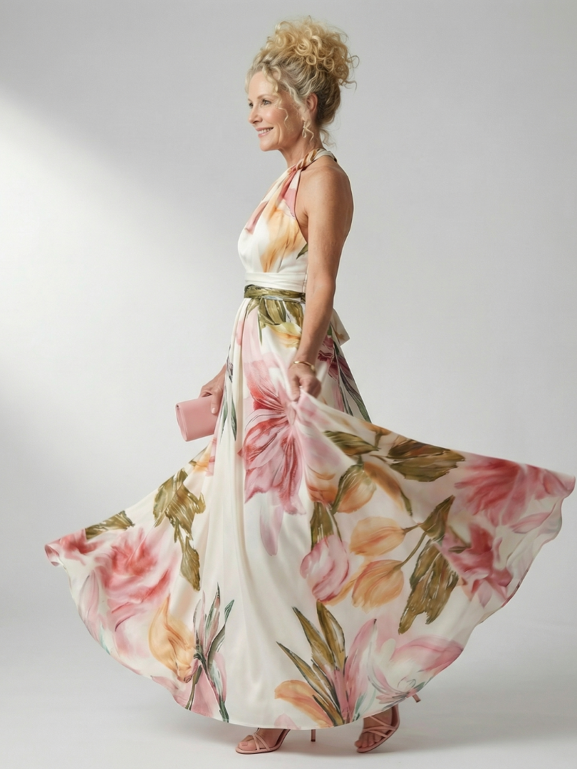 Perrine | Light Floral Maxi Dress