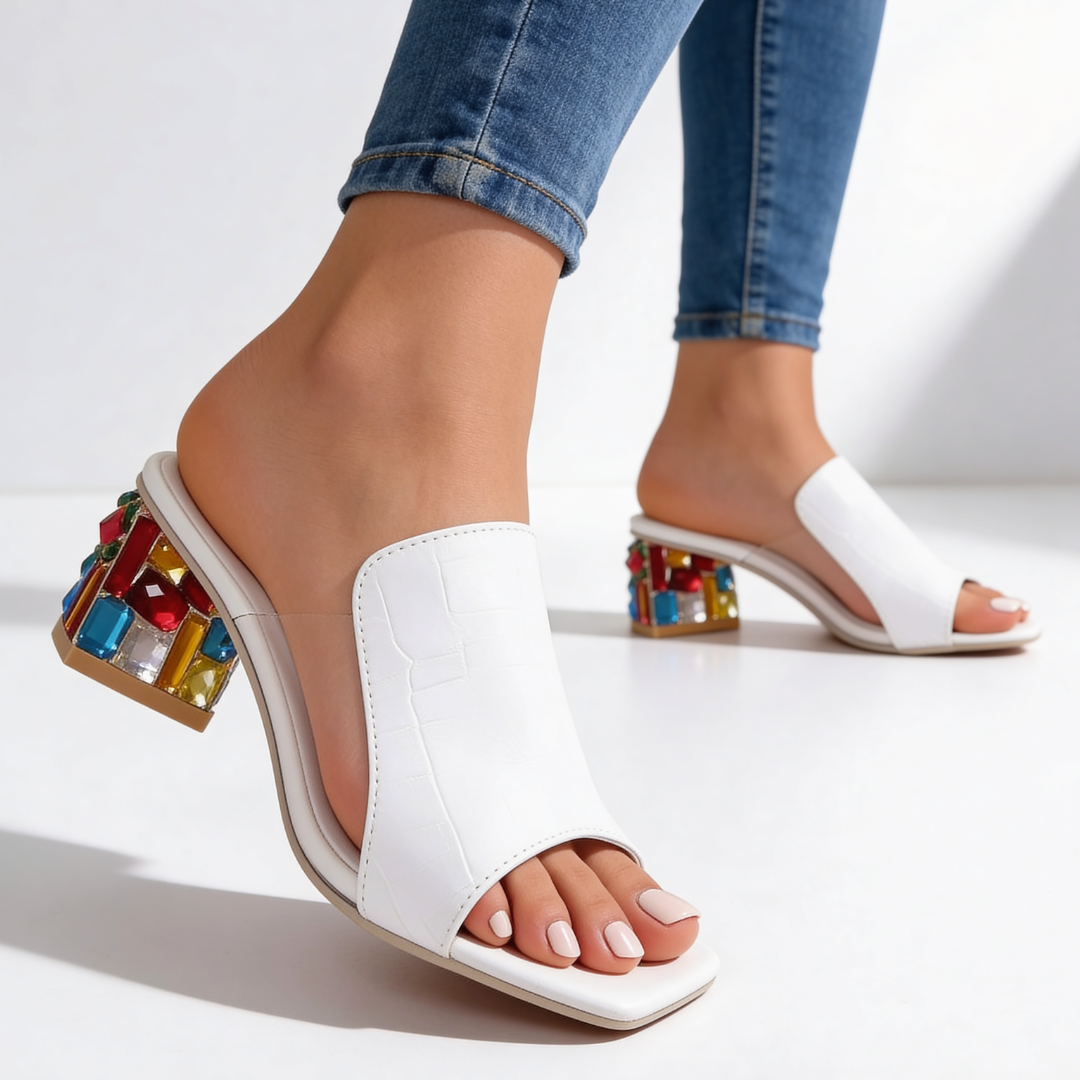 Willa | Jewel Heel Slides