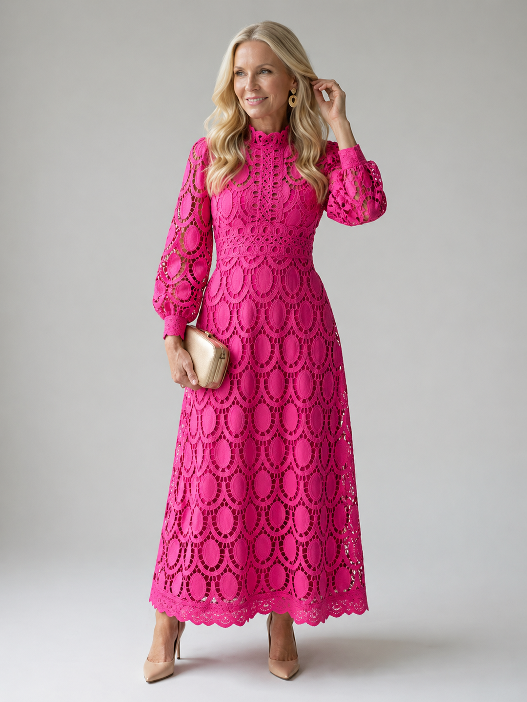 Poppy | Lace Midi Dress