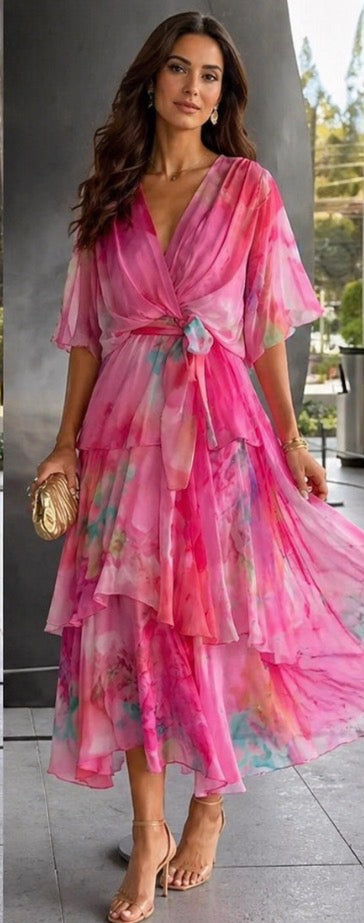 Norma | Layered Floral Sun Dress