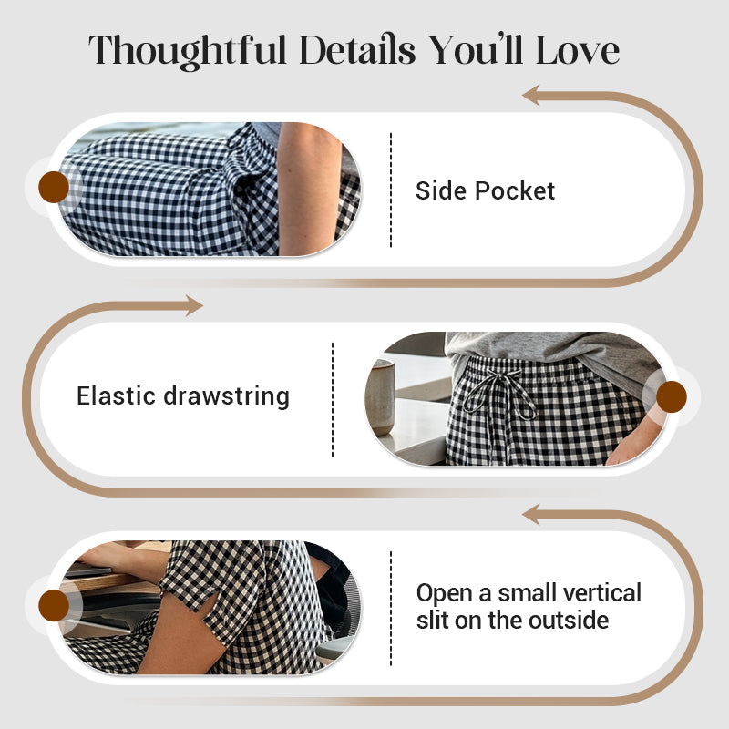 Petula | Relaxed Summer Plaid Capri Pants