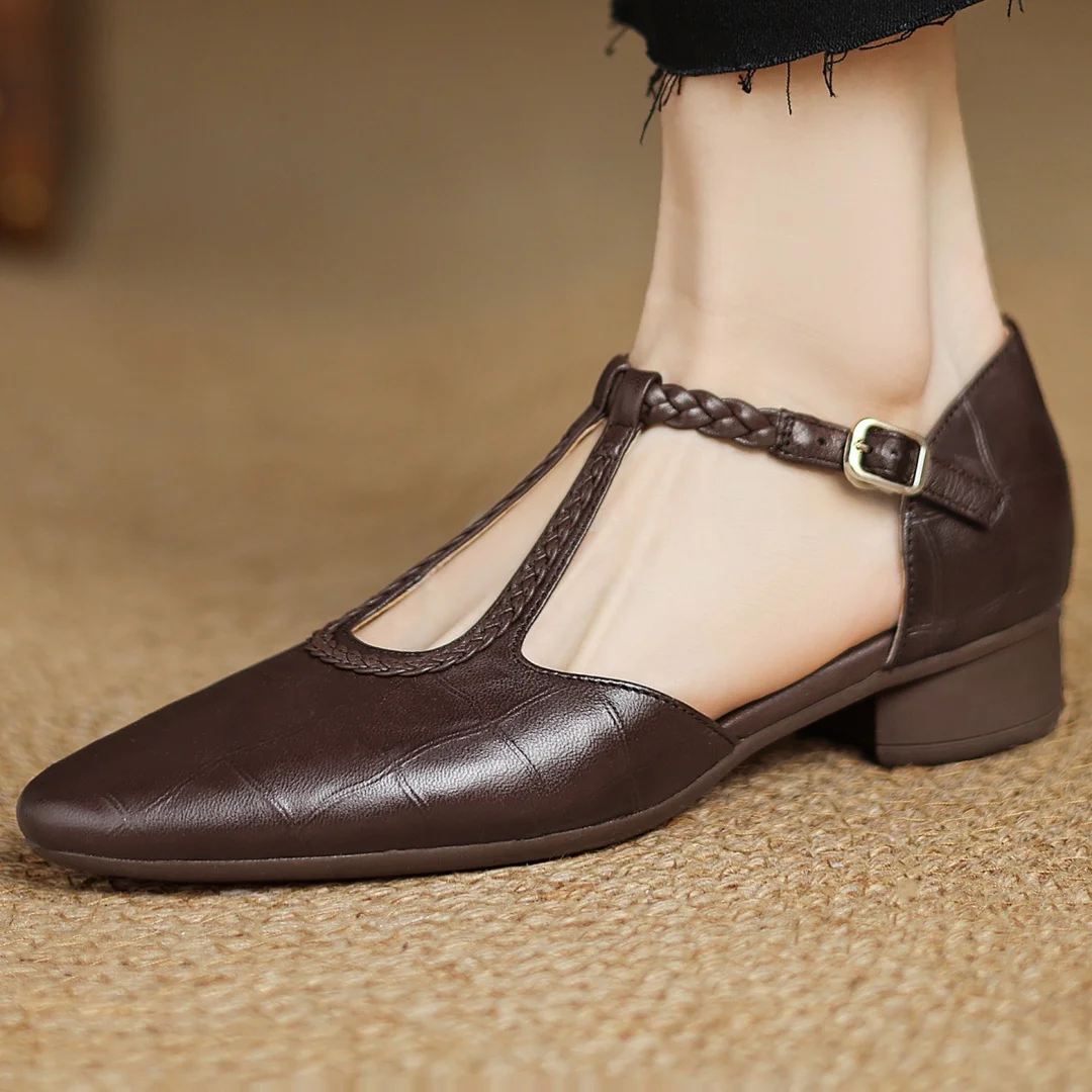 Niamh | Leather Mary Janes