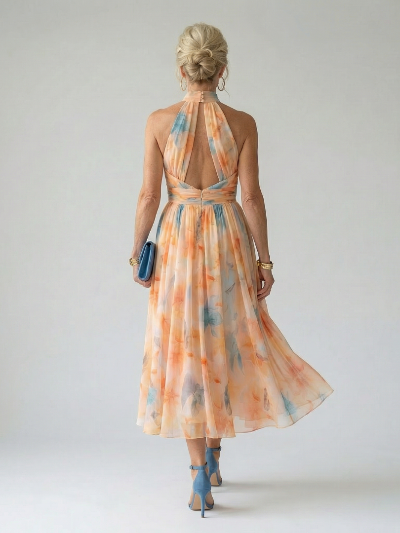 Narelle | Soft Halter Midi Dress