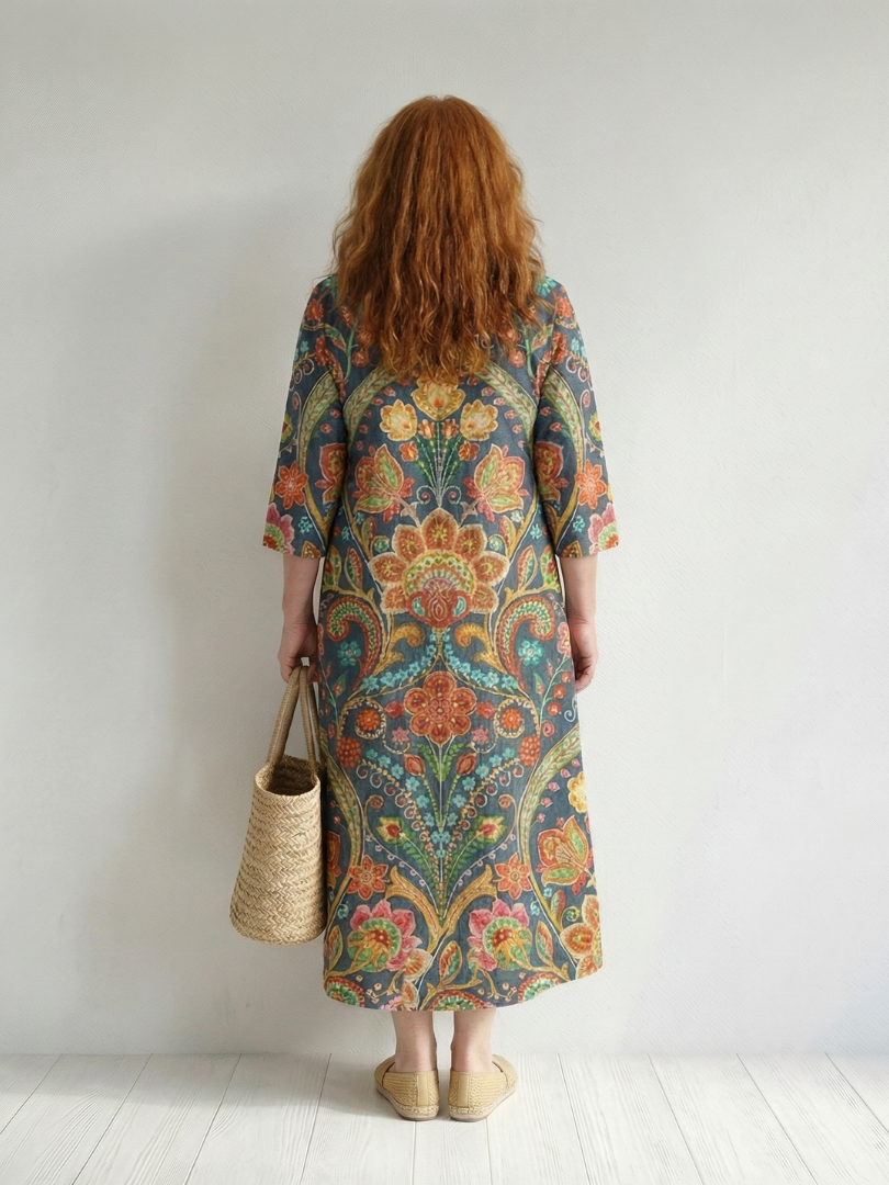 Elspeth | Easy Shape Garden Midi Dress