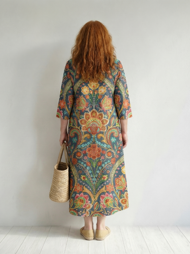 Elspeth | Easy Shape Garden Midi Dress