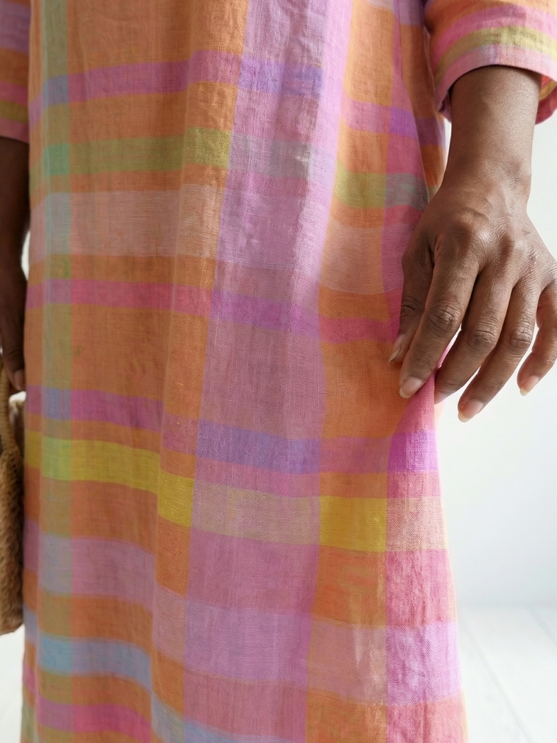 Peggy | Easy Drape Stripe Midi Dress