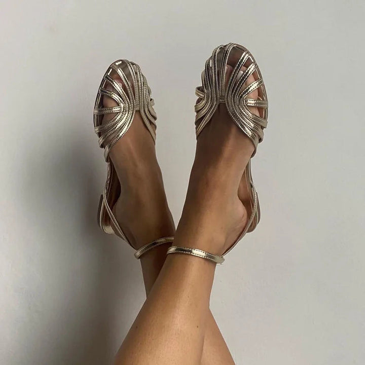 Cosima | Golden Jewel Sandals