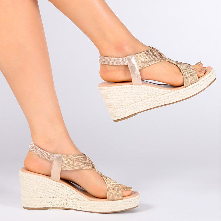 Briony | Braided Wedge Summer Sandals