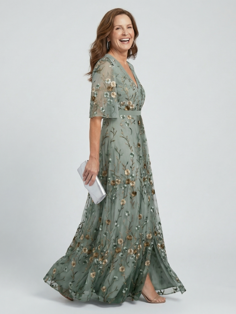 Debra | Halter Bloom Flow Maxi Dress