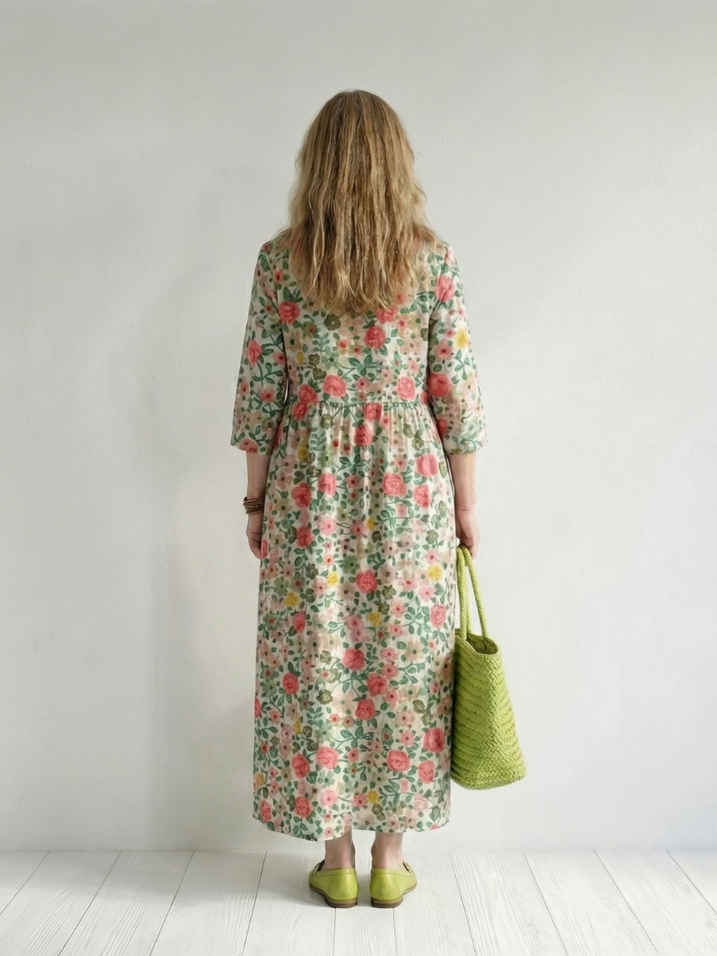 Pippa | Scatter Flower Midi Dress