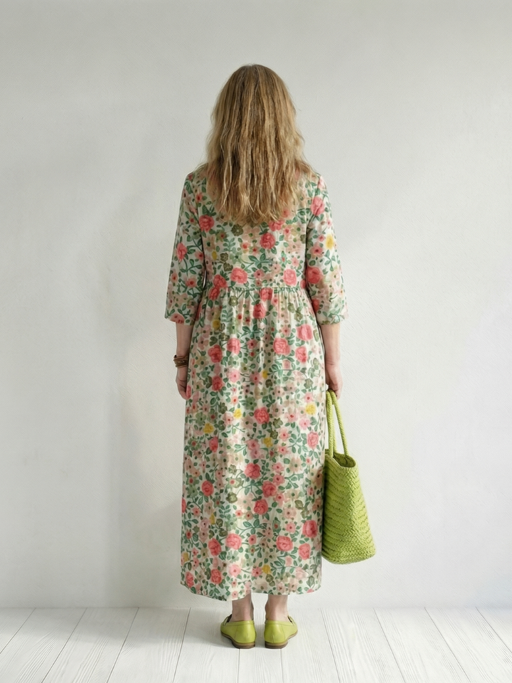 Pippa | Scatter Flower Midi Dress