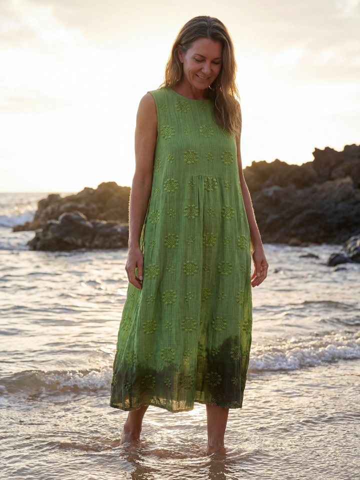 Mimi | Garden Texture Midi Dress