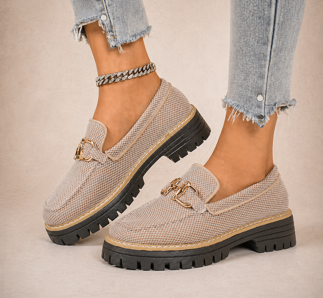 Iona | Breathable Mesh Loafers with Thick Cushioned Soles