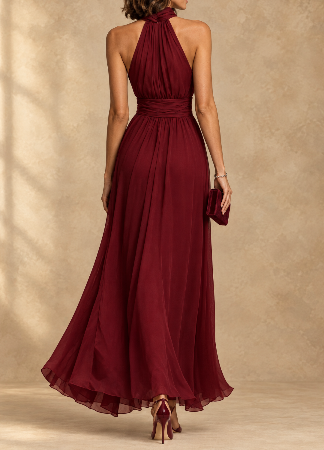 Paula | Halter Neck Maxi Dress