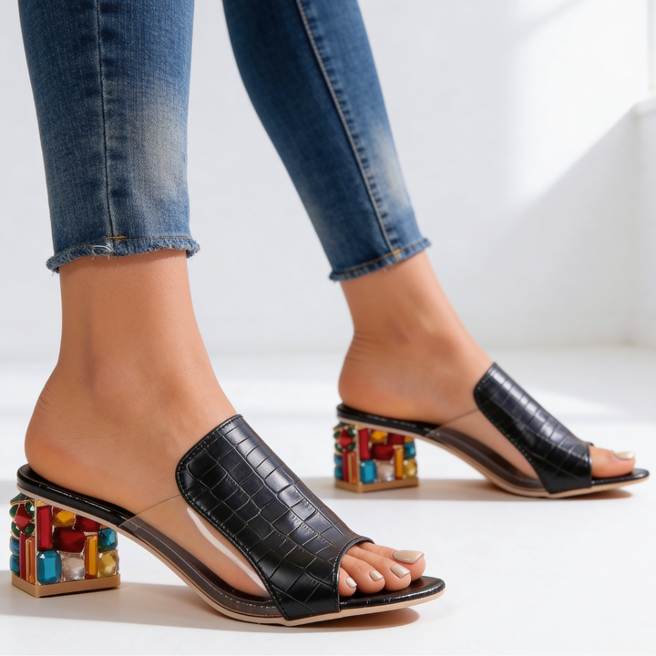 Willa | Jewel Heel Slides