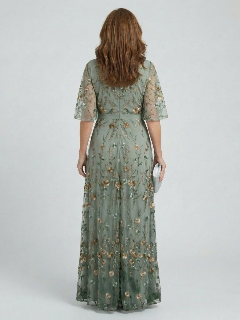 Debra | Halter Bloom Flow Maxi Dress