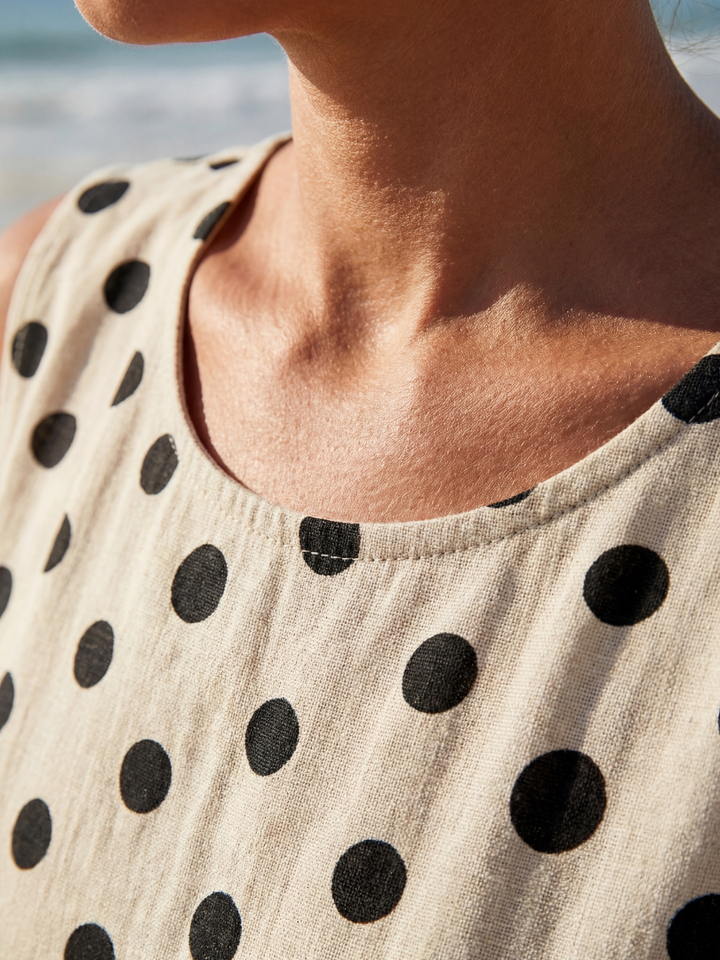 Inga | Garden Dot Midi Dress